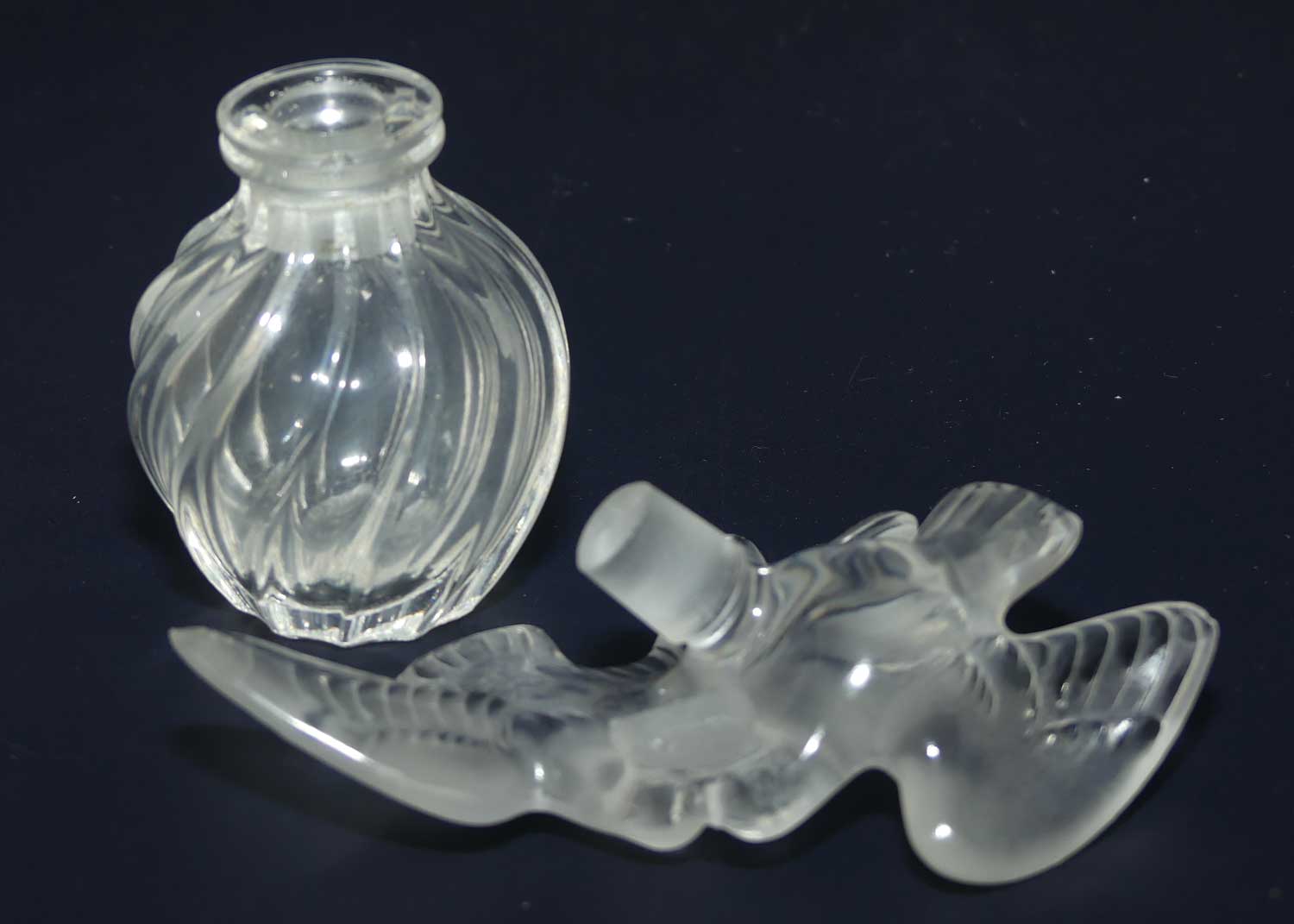 Lalique France L'Air du Temps perfume bottle | with fault