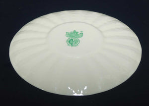 Belleek Neptune pattern tea saucer | Cream with Lustre | 2nd Green mark