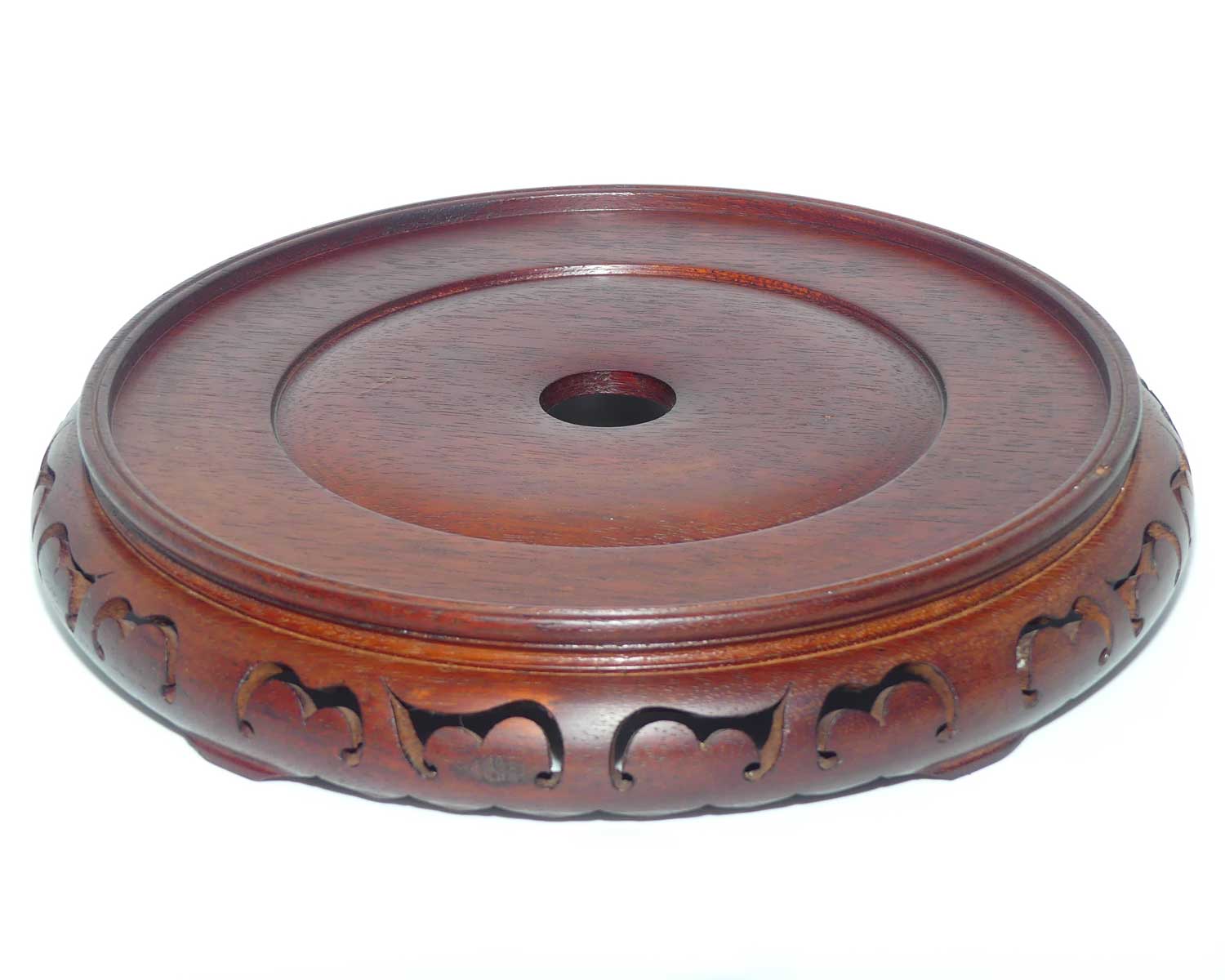 Very large Chinese Rosewood vase stand | 33cm diam