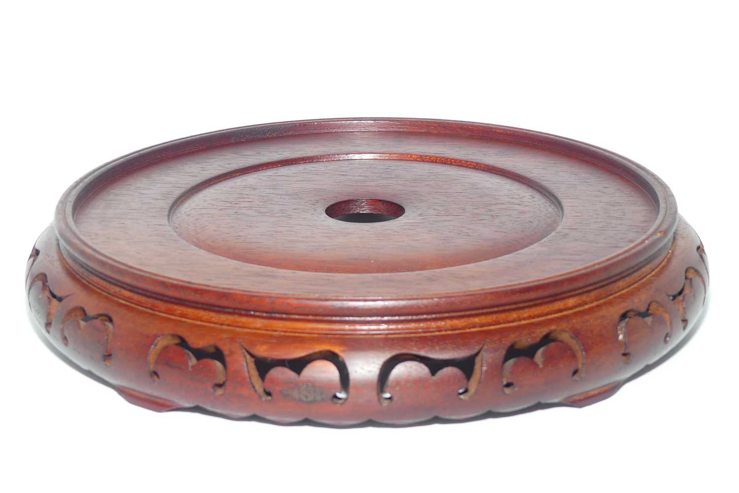 Very large Chinese Rosewood vase stand | 33cm diam