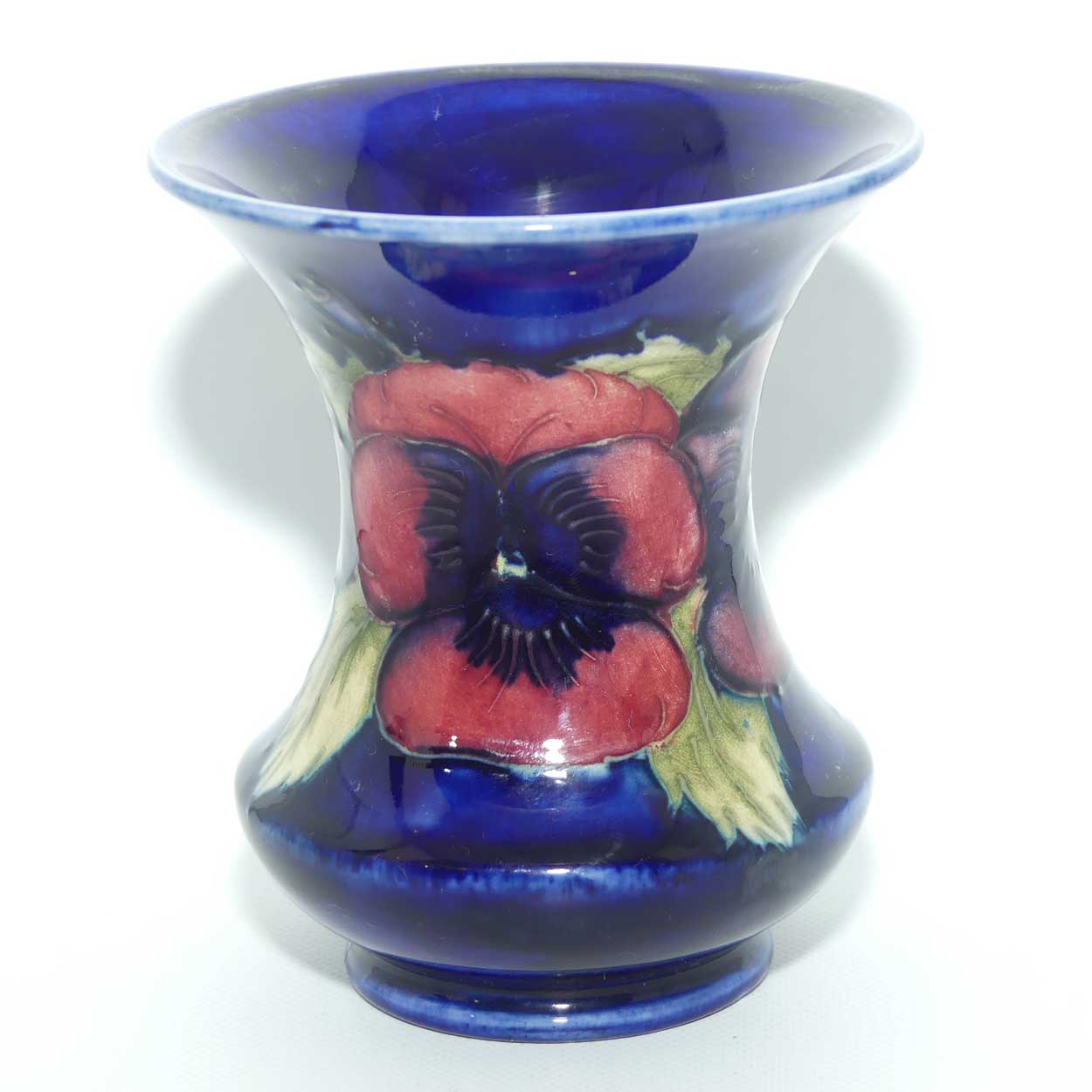 William Moorcroft Pansy vase with wide flared rim | Shape 373