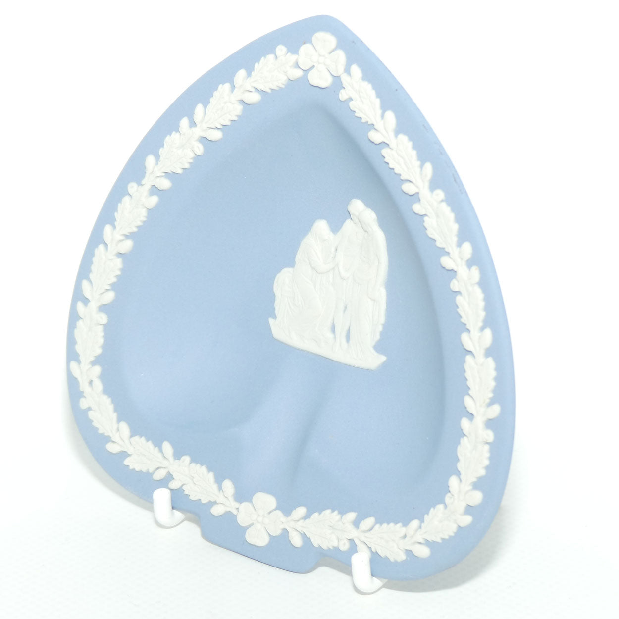 Wedgwood Jasper | White on Pale Blue | Spade Shape Tray | no box