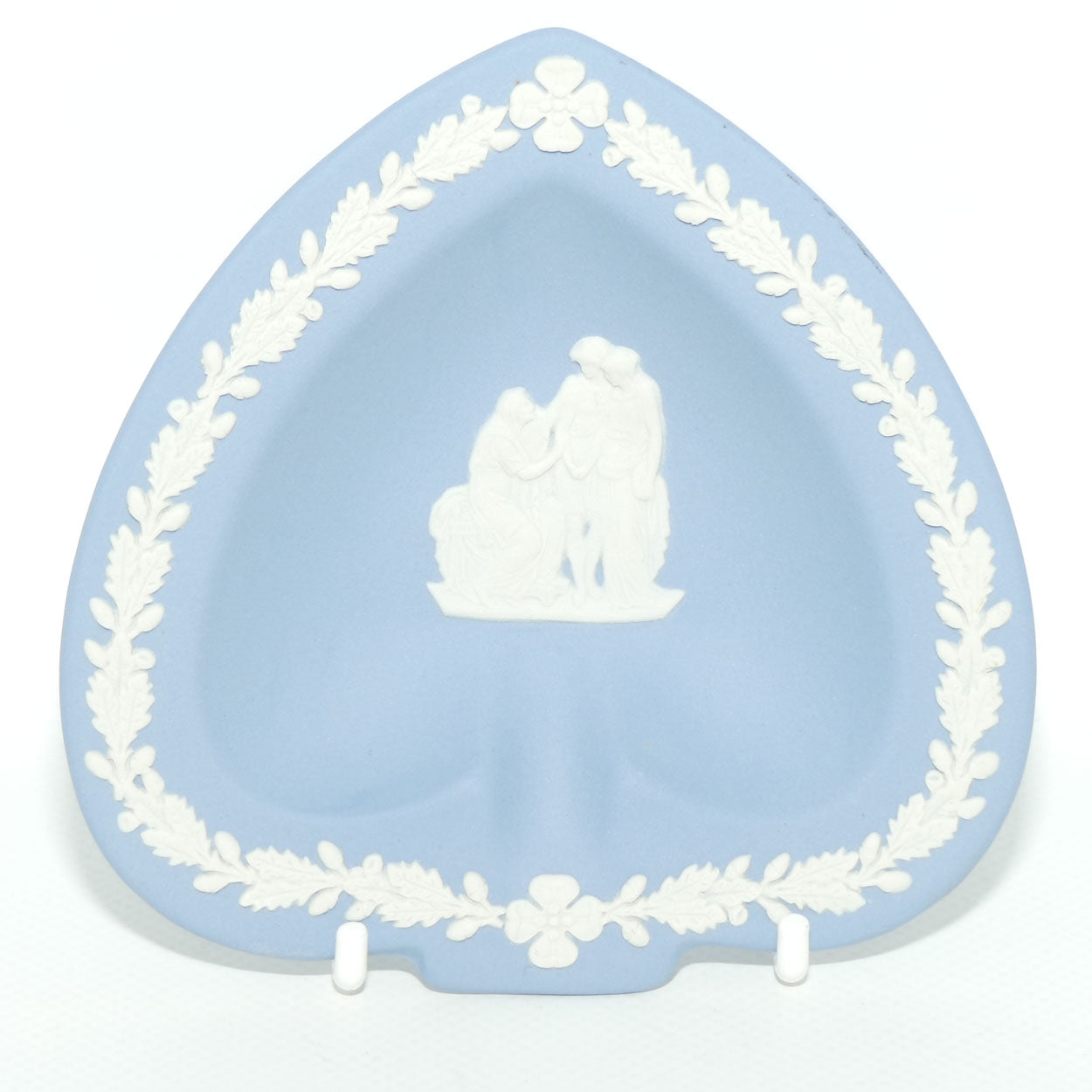 Wedgwood Jasper | White on Pale Blue | Spade Shape Tray | no box