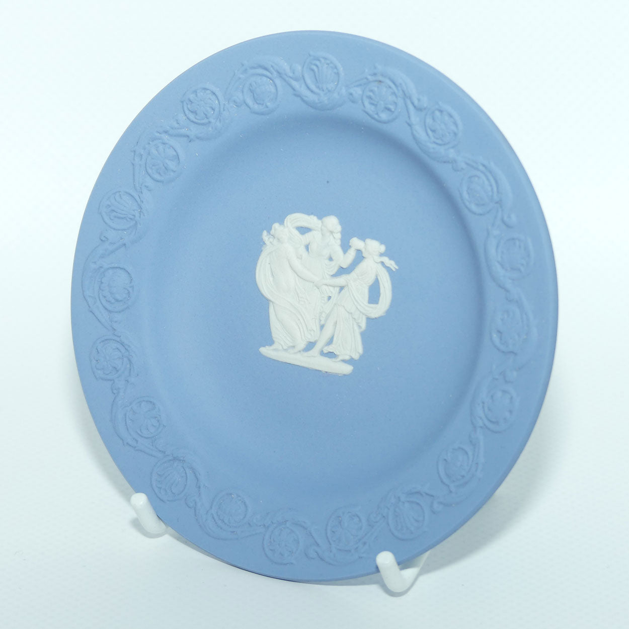 Wedgwood Jasper | Embossed Border | 3 Graces miniature plate | no box | #2