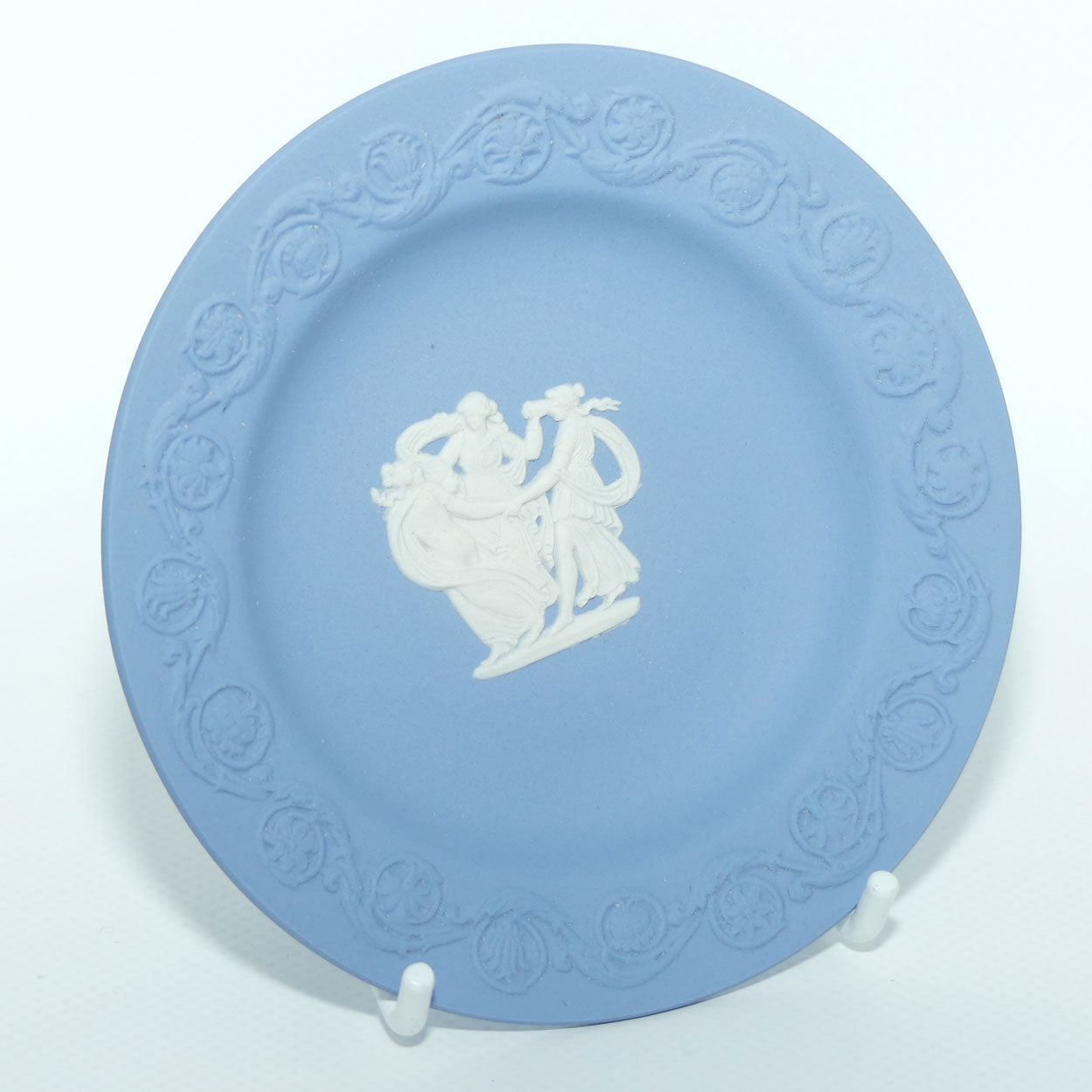 Wedgwood Jasper | Embossed Border | 3 Graces miniature plate | no box | #2