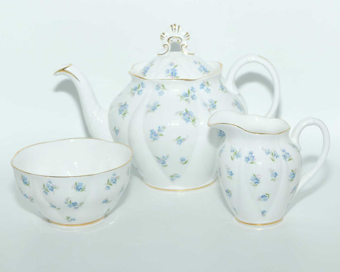 Royal Albert Bone China England Blue Heaven pattern 3 piece tea service