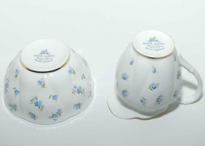 Royal Albert Bone China England Blue Heaven pattern 3 piece tea service