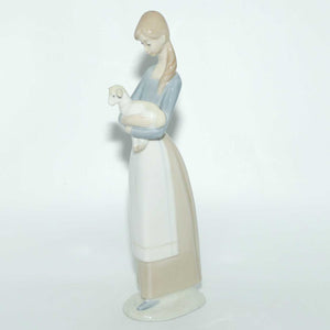 Lladro figure Young Girl with Lamb | #4505 | #2