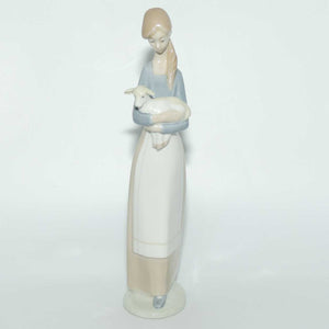 Lladro figure Young Girl with Lamb | #4505 | #2