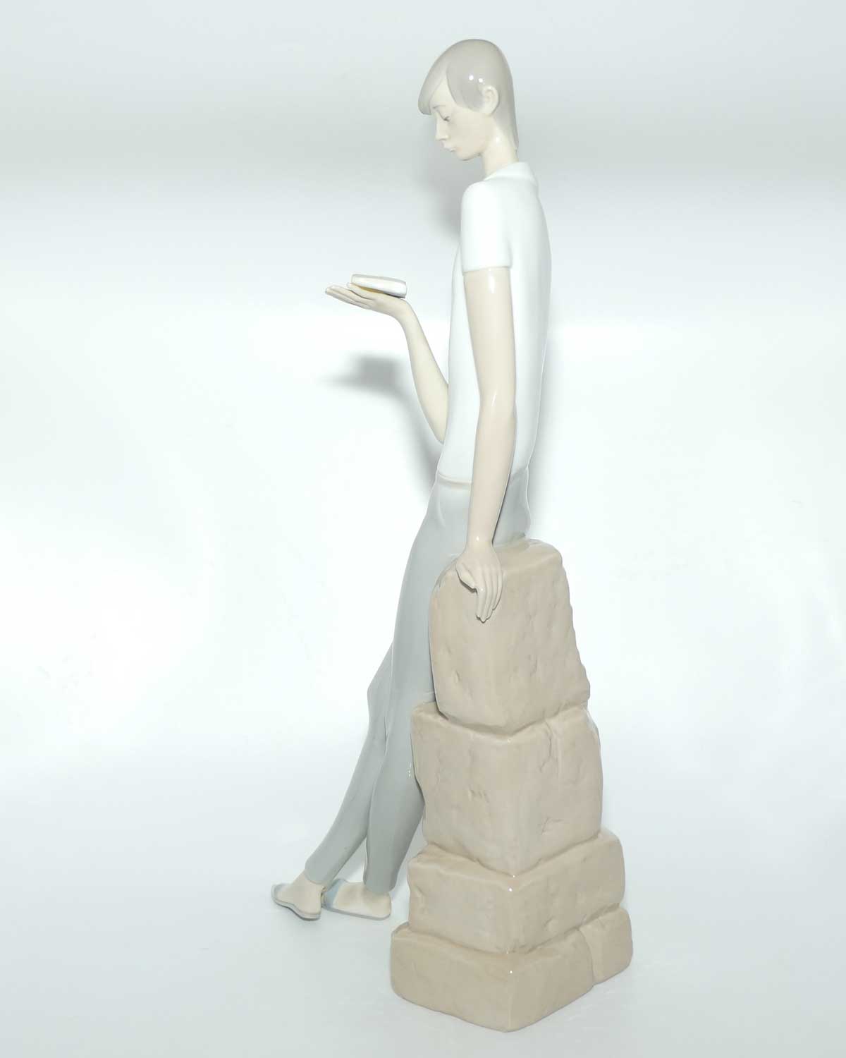 Lladro figure Boy Student | Gloss | #4517