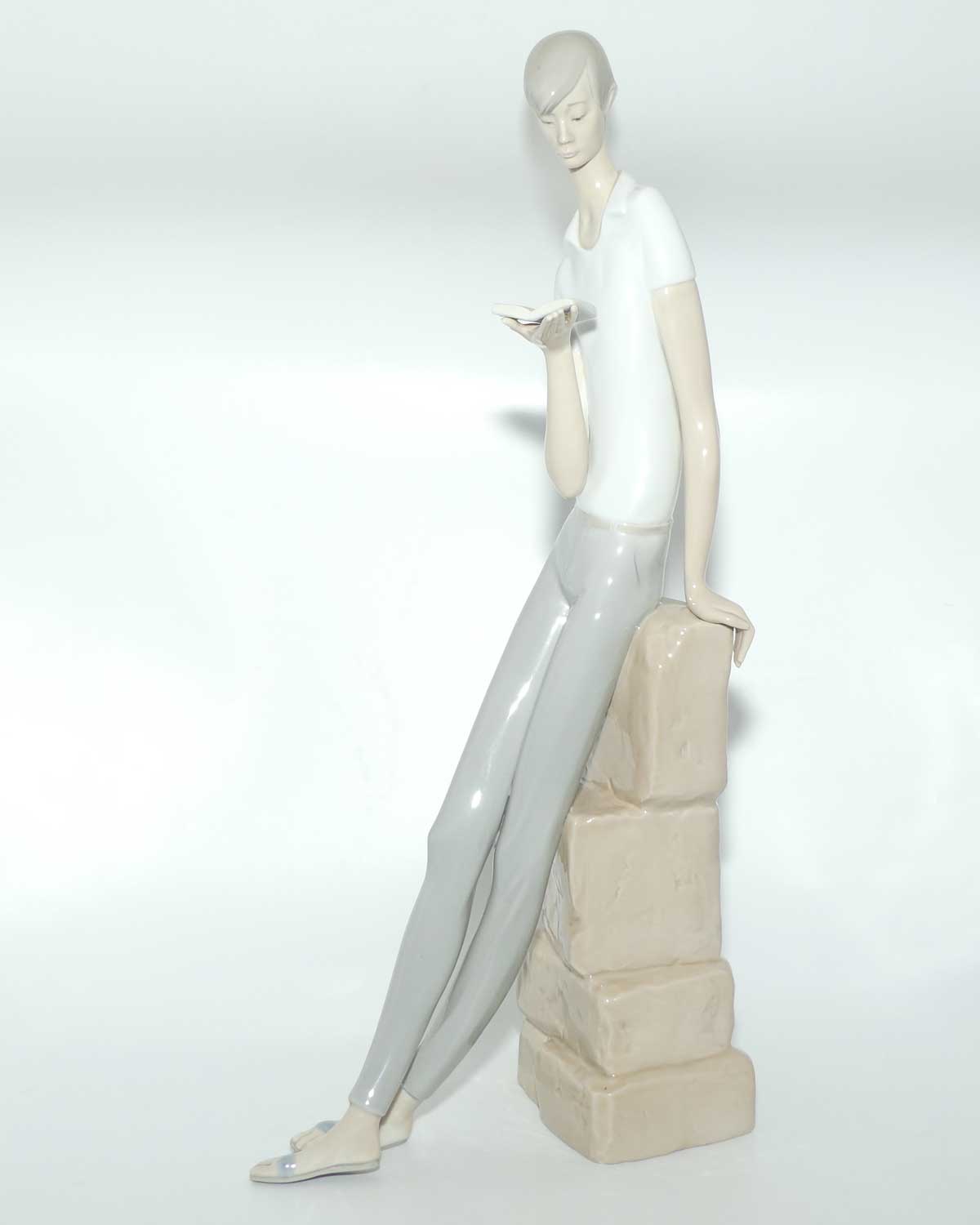 Lladro figure Boy Student | Gloss | #4517