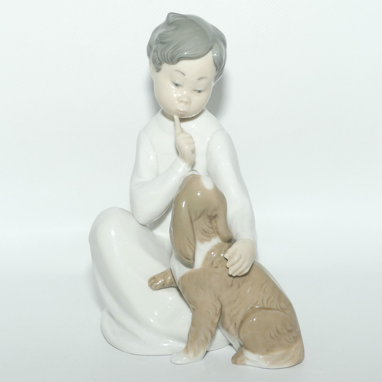 Lladro figure Boy with Puppy Dog | #4522