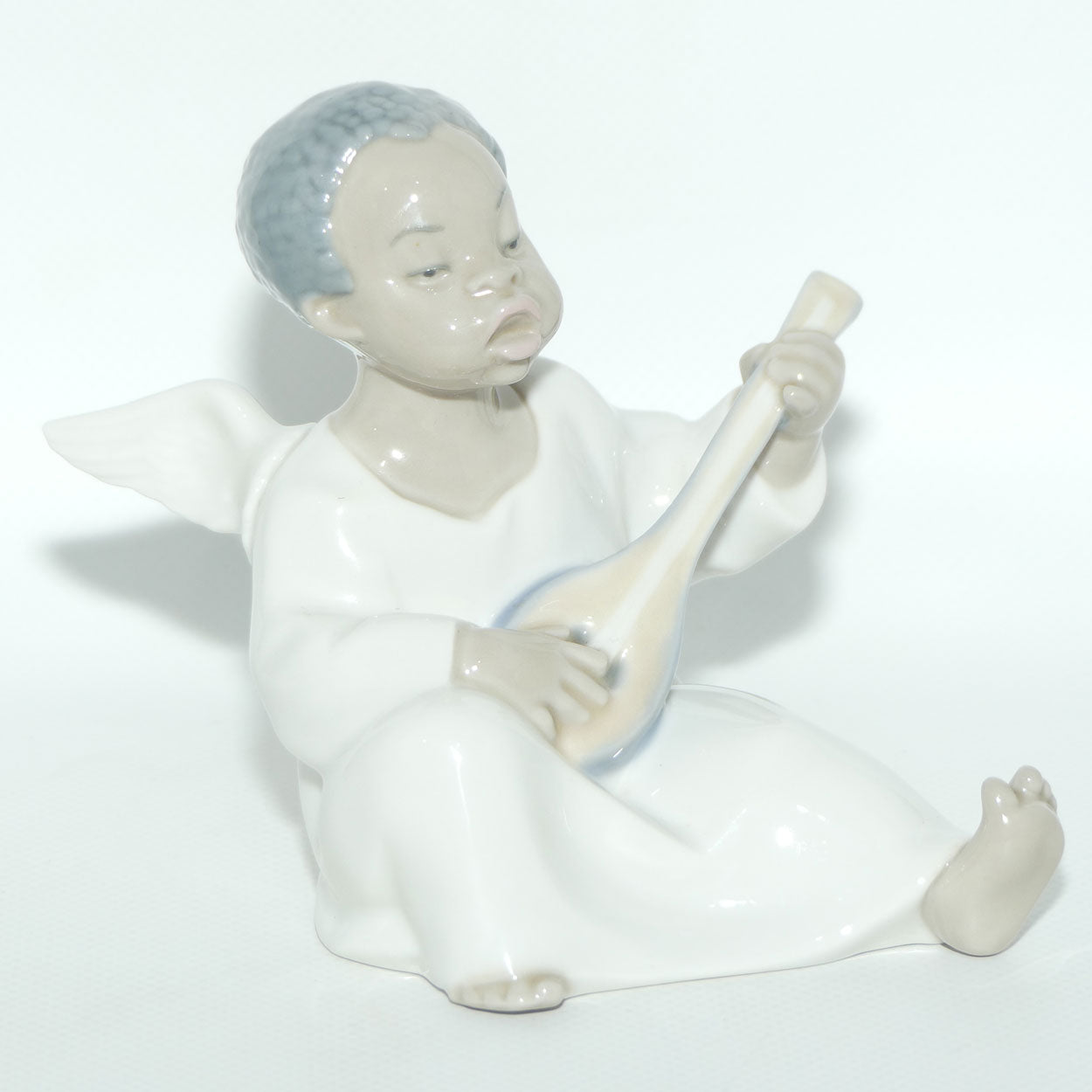 Lladro figure Angel | Dark | Strumming #4537 | figure only
