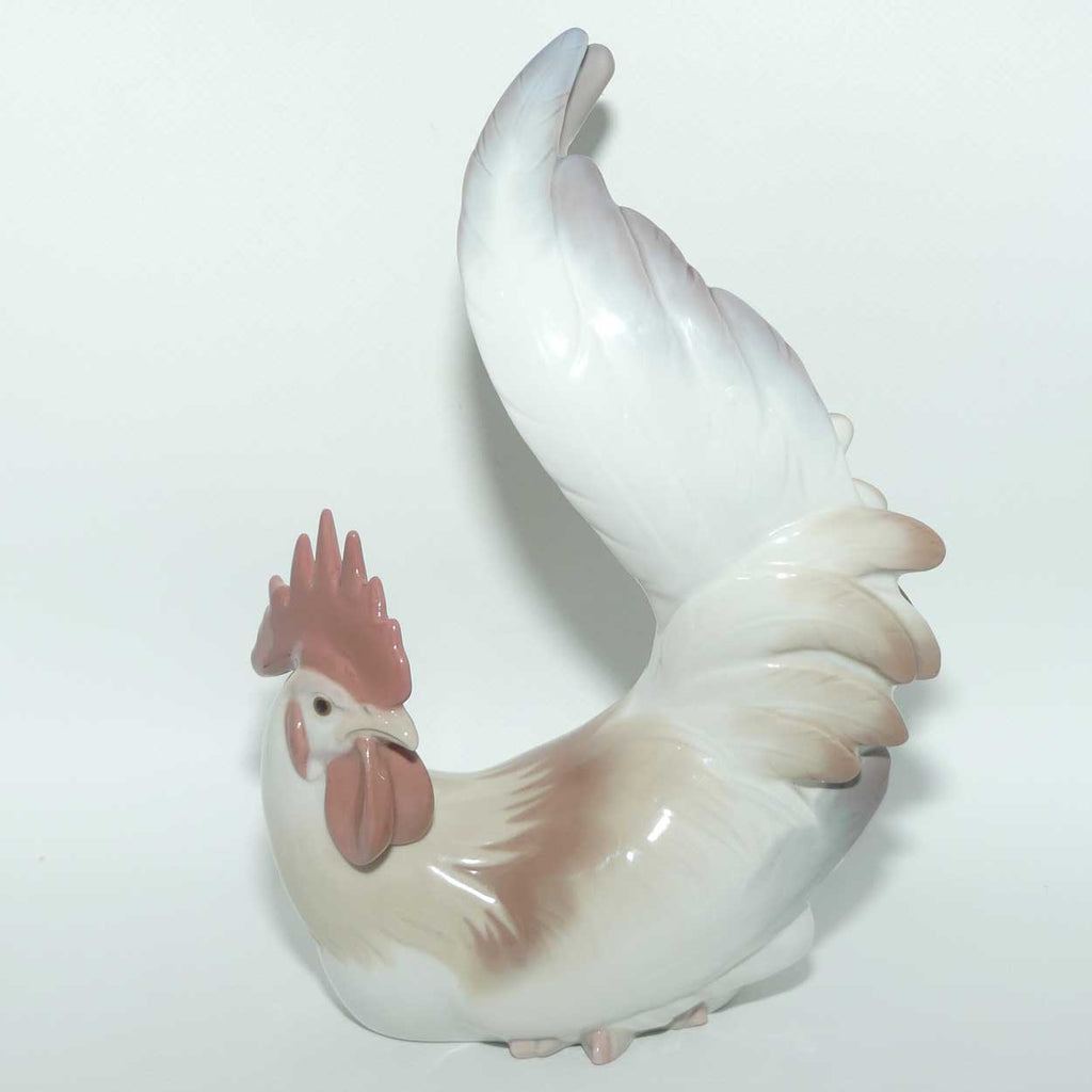 Lladro figure Cockerel | Red Comb | Red and Grey Plumage #4588