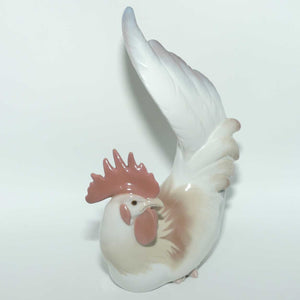 Lladro figure Cockerel | Red Comb | Red and Grey Plumage #4588