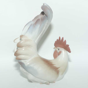 Lladro figure Cockerel | Red Comb | Red and Grey Plumage #4588