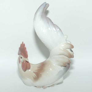 Lladro figure Cockerel | Red Comb | Red and Grey Plumage #4588