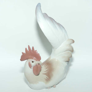 Lladro figure Cockerel | Red Comb | Red and Grey Plumage #4588