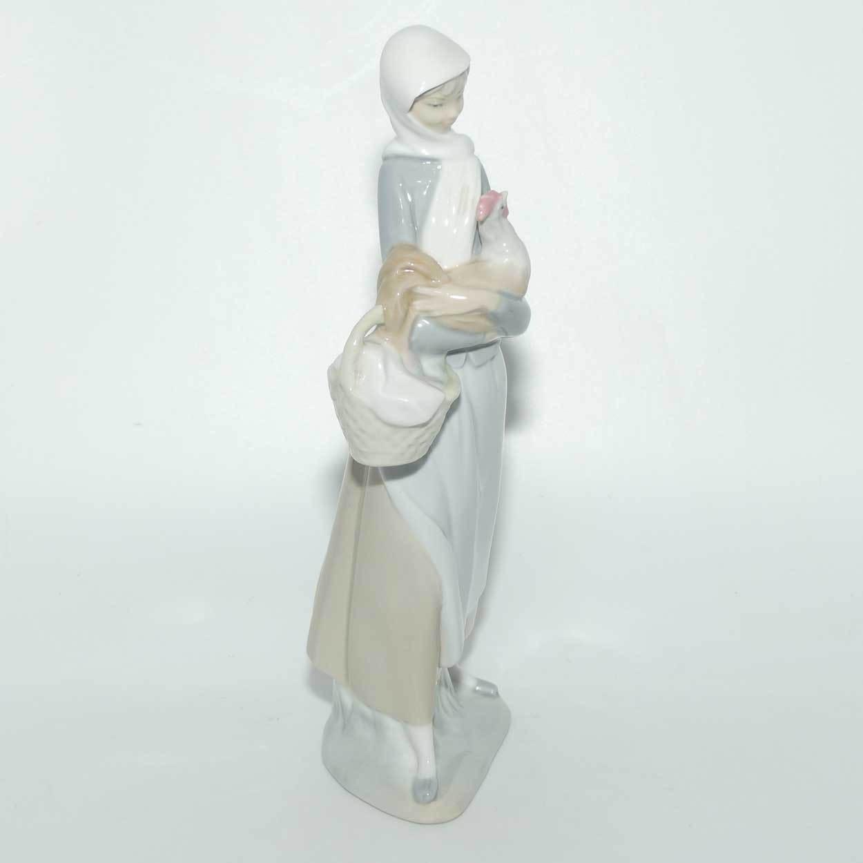 Lladro figure Girl with Cockerel #4591 | #1