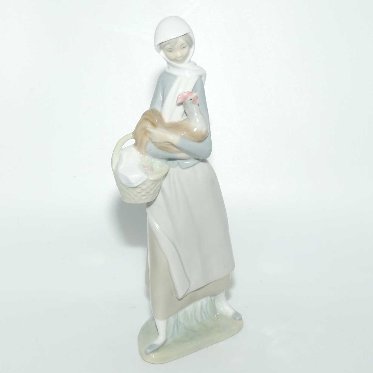 Lladro figure Girl with Cockerel #4591 | #2