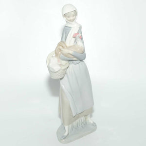 Lladro figure Girl with Cockerel #4591 | #3