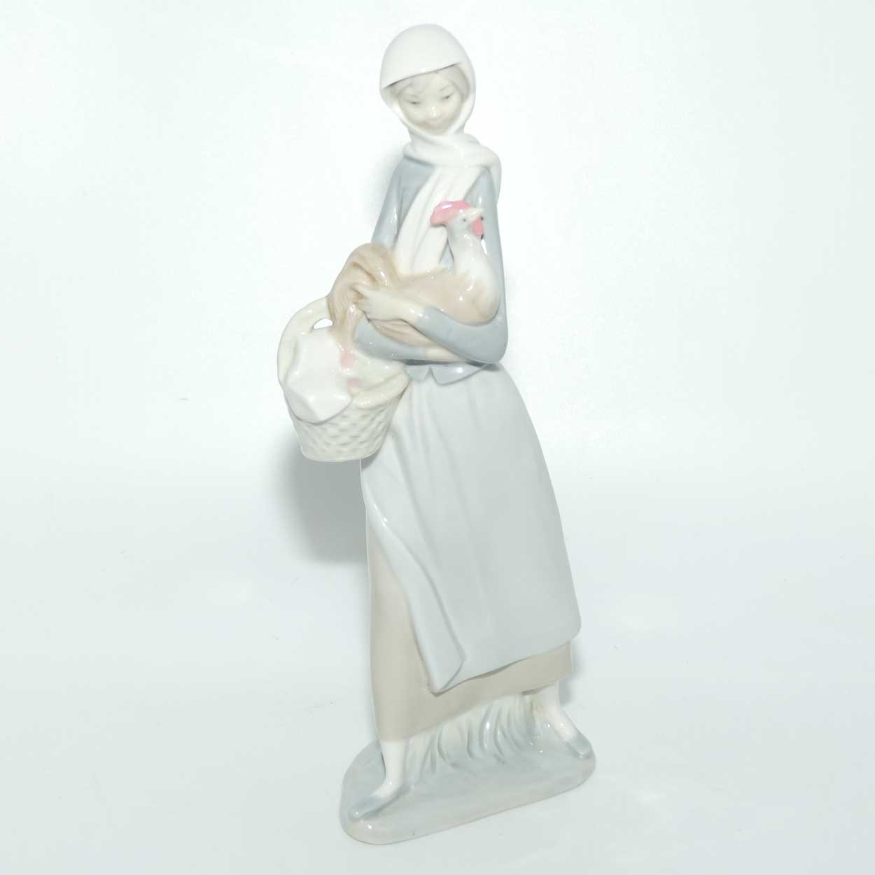 Lladro figure Girl with Cockerel #4591 | #3