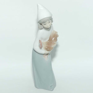 Lladro figure Girl with Rooster | #4677