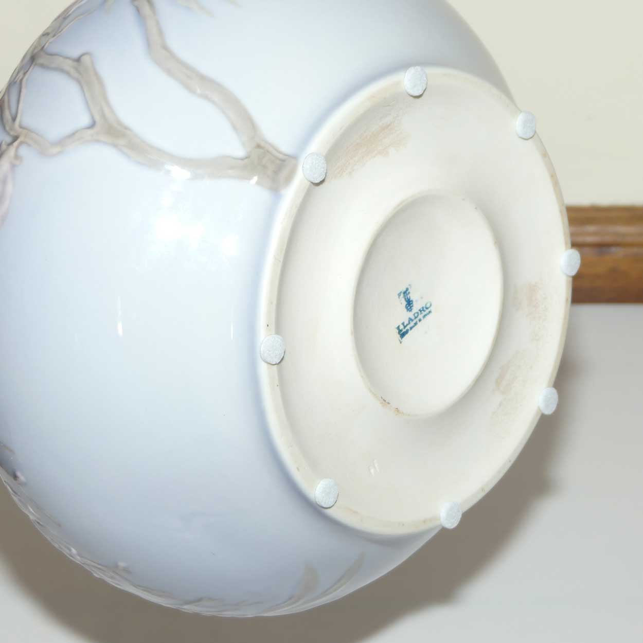 Lladro vase Blue Peonys | 49cm tall