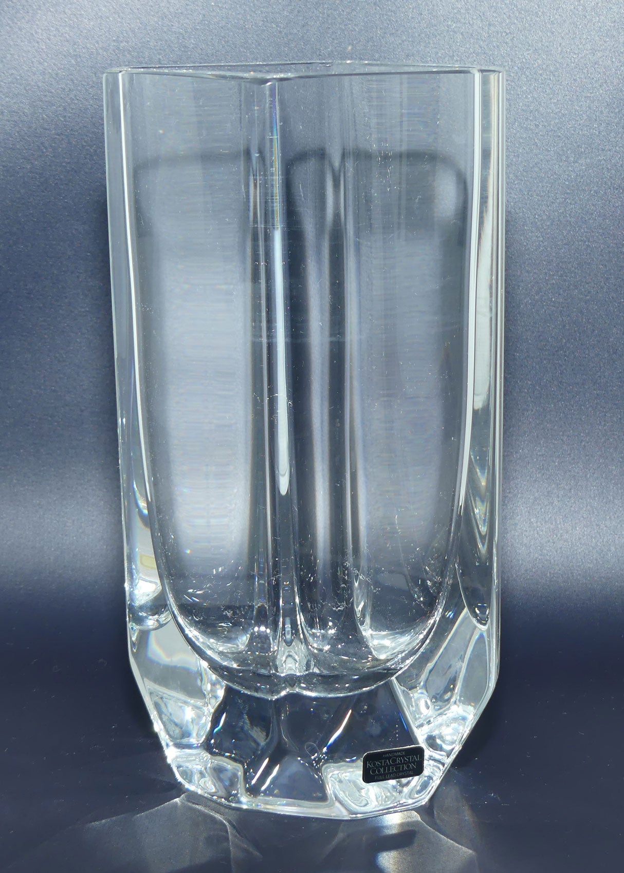 Kosta Crystal Diamond shape vase | 47858 | Sigurd Perrson