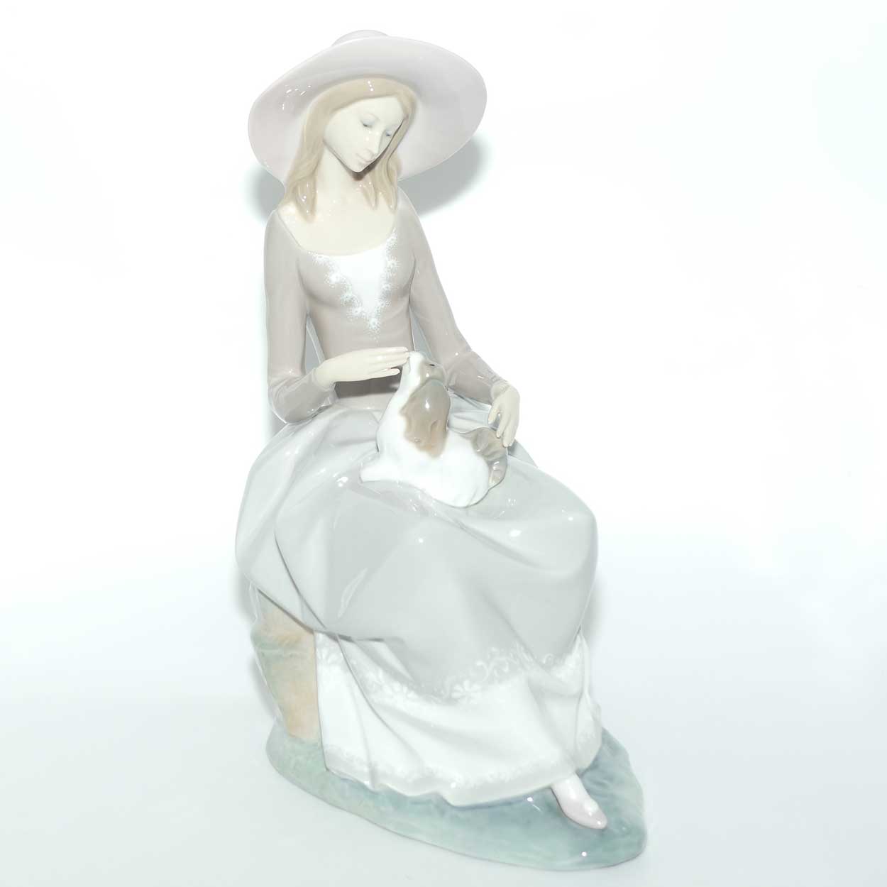Lladro figure Girl with Dog | Gloss | #4806