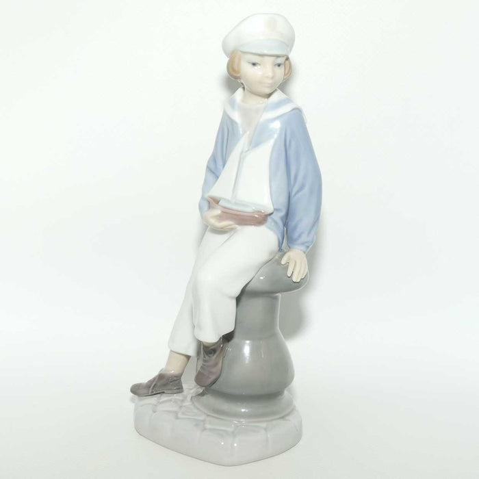 Lladro figure Boy with Yacht | Young Sailor | #4810 | #3