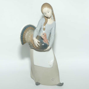 Lladro figure Little Girl with Turkey #4814