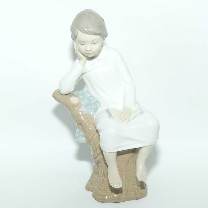 Lladro figure Little Boy Thinking #4876