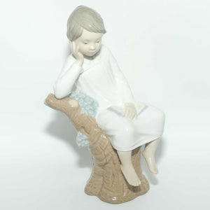 Lladro figure Little Boy Thinking #4876