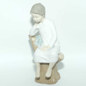 Lladro figure Little Boy Thinking #4876