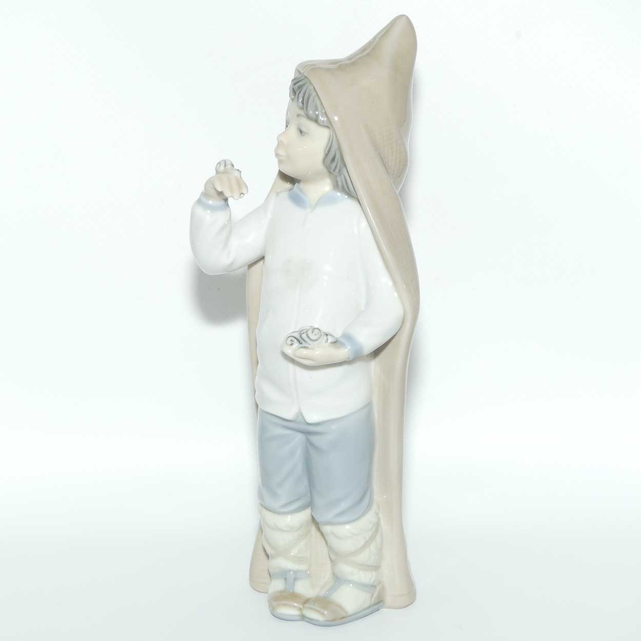 Lladro figure Boy with Snails | Gloss | #4896