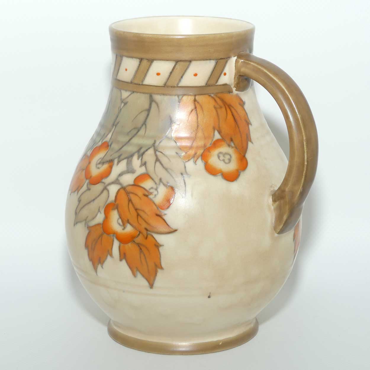 Crown Ducal Charlotte Rhead Floral  pattern jug | Pattern 4921 | Shape 250