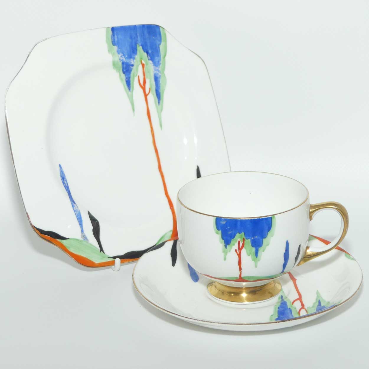 Carlton Ware | Carlton China Deco tree trio | Pattern 4986