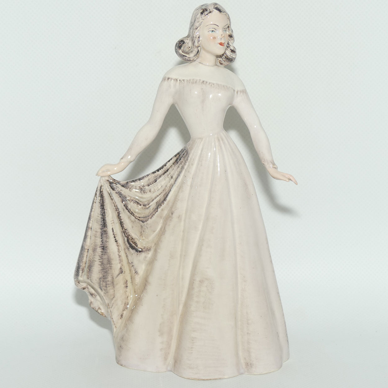 Wedgwood and Co figure #67 Lady holding Dress