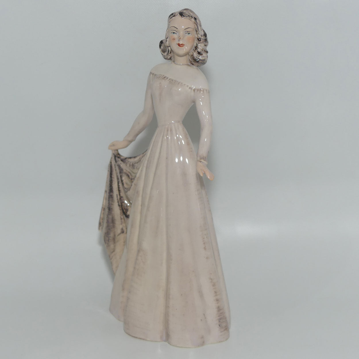 Wedgwood and Co figure #67 Lady holding Dress