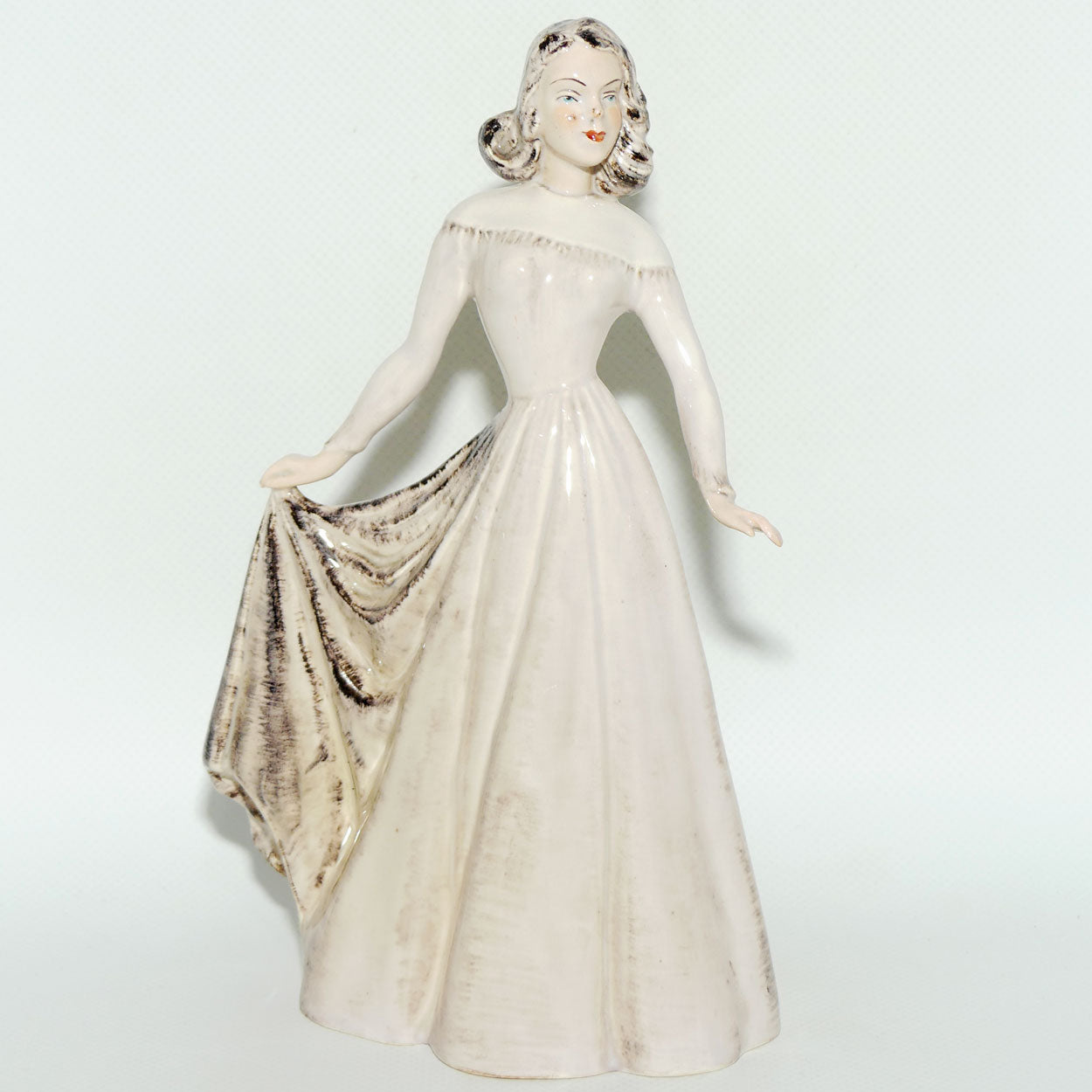 Wedgwood and Co figure #67 Lady holding Dress
