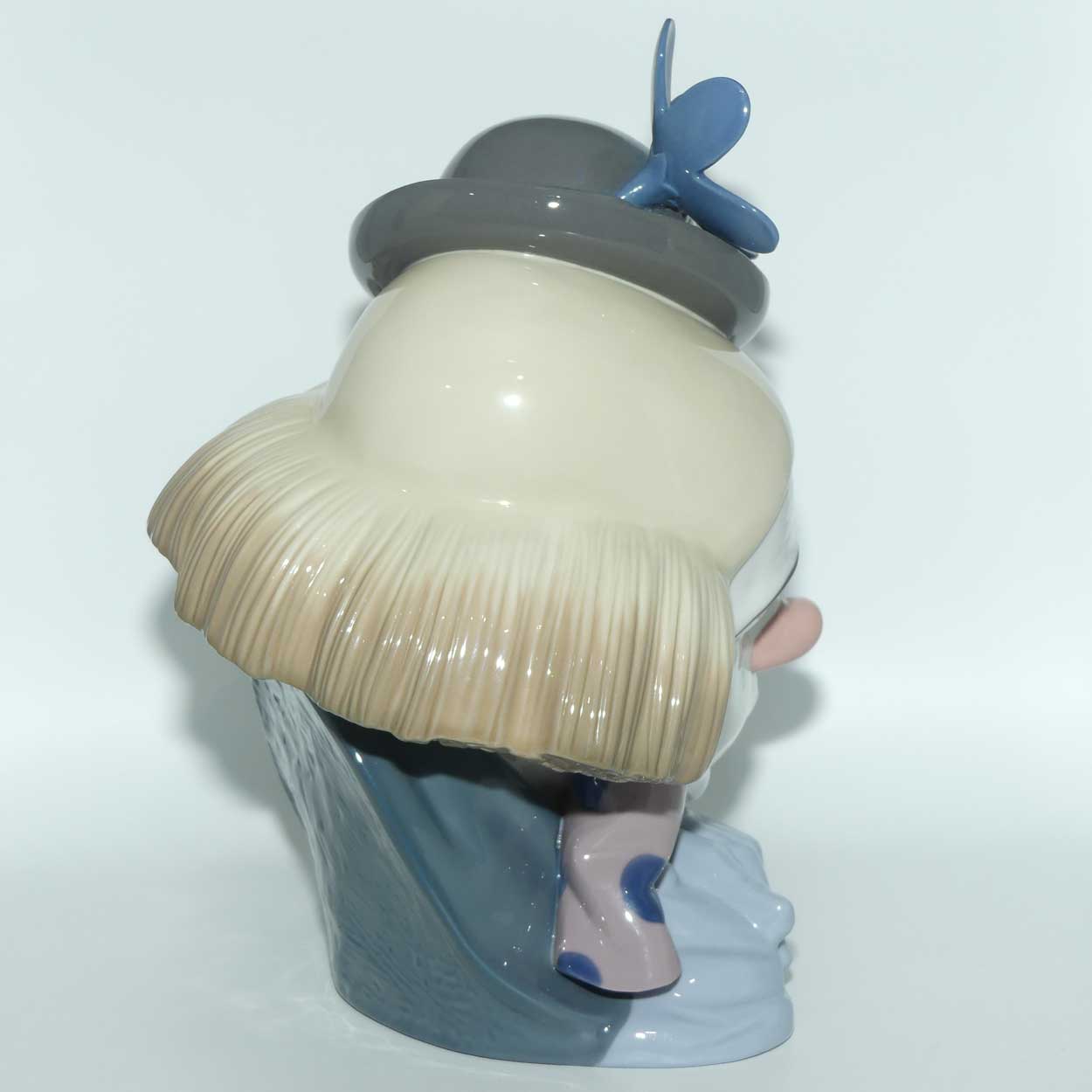 Lladro Clown's Head | Pensive Clown with Bowler Hat | #5130