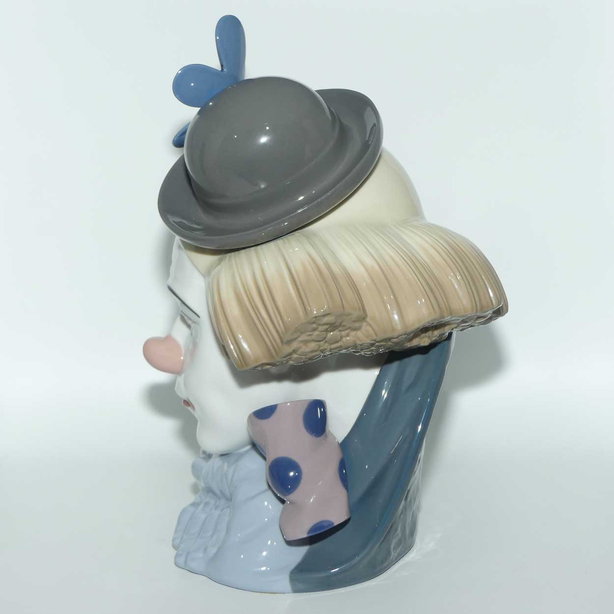 Lladro Clown's Head | Pensive Clown with Bowler Hat | #5130