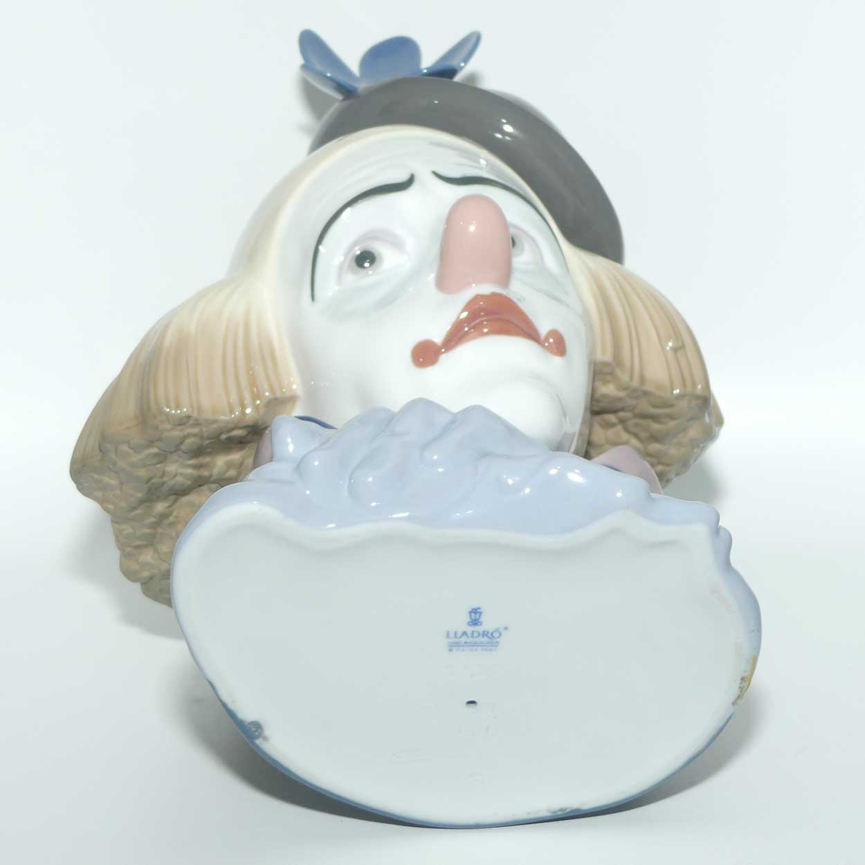 Lladro Clown's Head | Pensive Clown with Bowler Hat | #5130