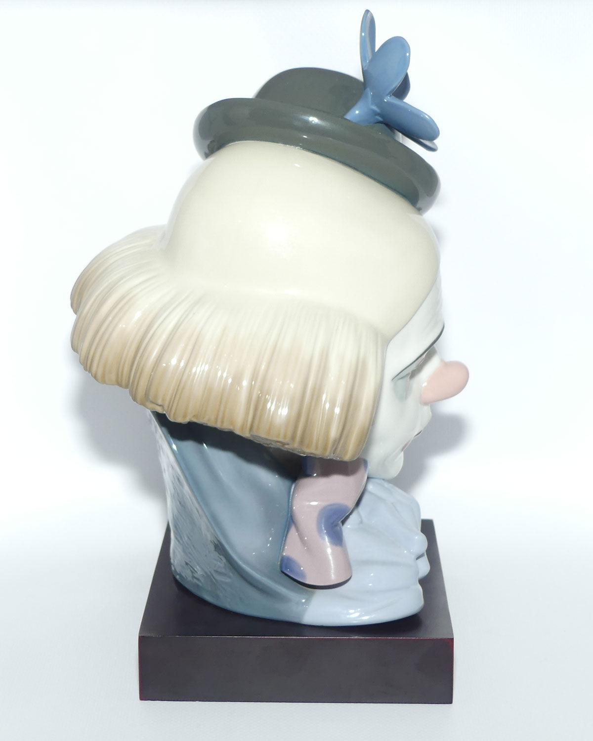 Lladro Clown's Head | Pensive Clown with Bowler Hat | #5130 | with base