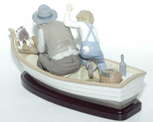 Lladro figure group Fishing with Gramps | #5215