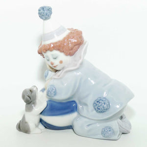 Lladro figure Pierrot with Puppy and Ball #5278