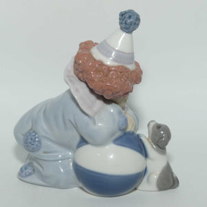 Lladro figure Pierrot with Puppy and Ball #5278