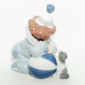 Lladro figure Pierrot with Puppy and Ball #5278