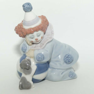 Lladro figure Pierrot with Puppy and Ball #5278